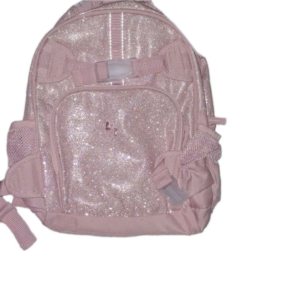 Pottery Barn Kids Girls New BACKPACK Pink Glitter